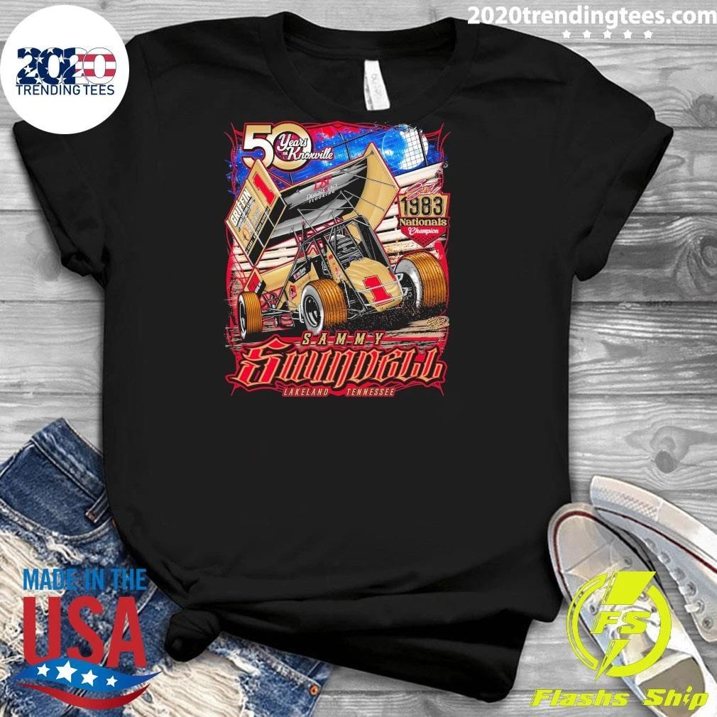 50 Years At Knoxville Sammy Swindell 1983 Nationals Champion Tee Shirt
