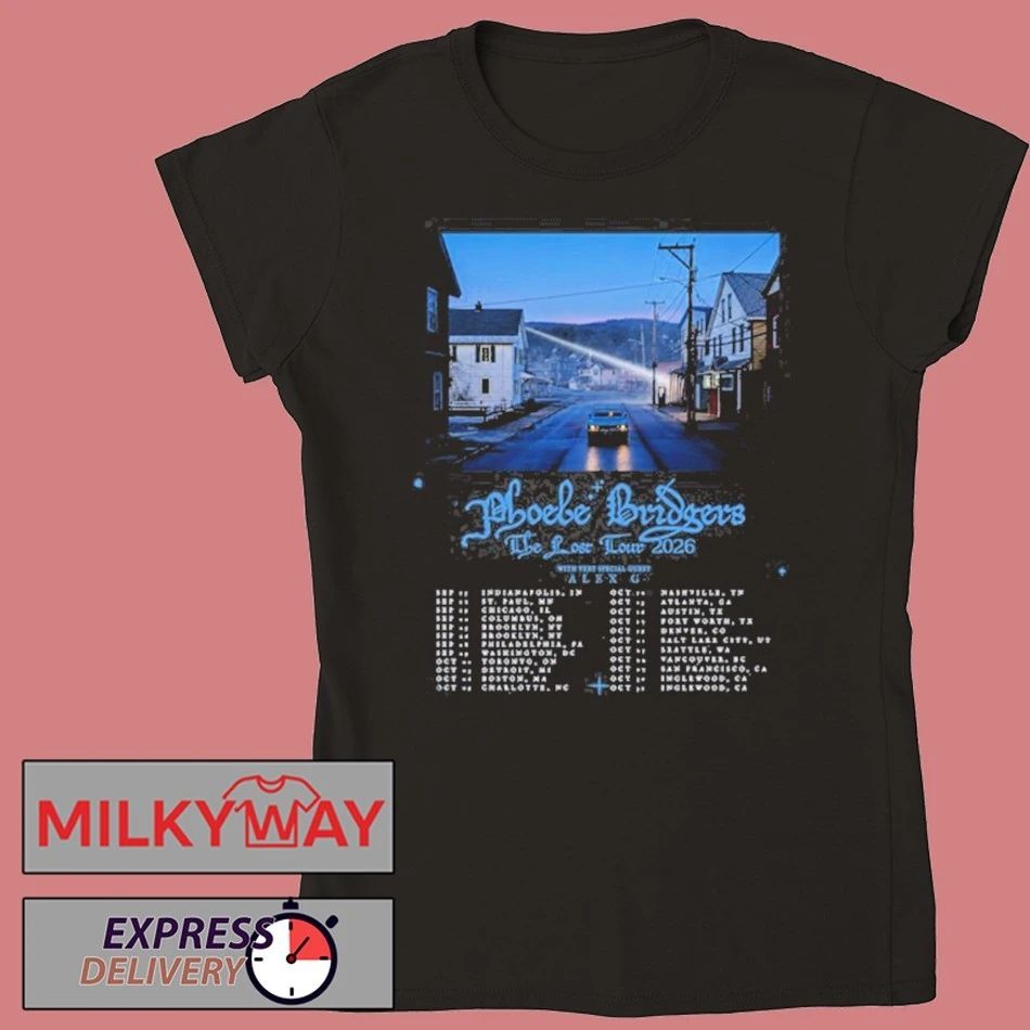 Phoebe Bridgers Sep & Oct ‘The Lost Tour’ 2026 Shirt