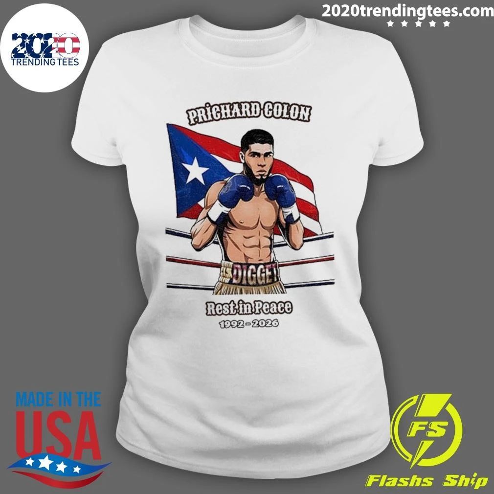 Prichard Colon Tribute Boxing Memorial Graphic 1992-2026 Shirt