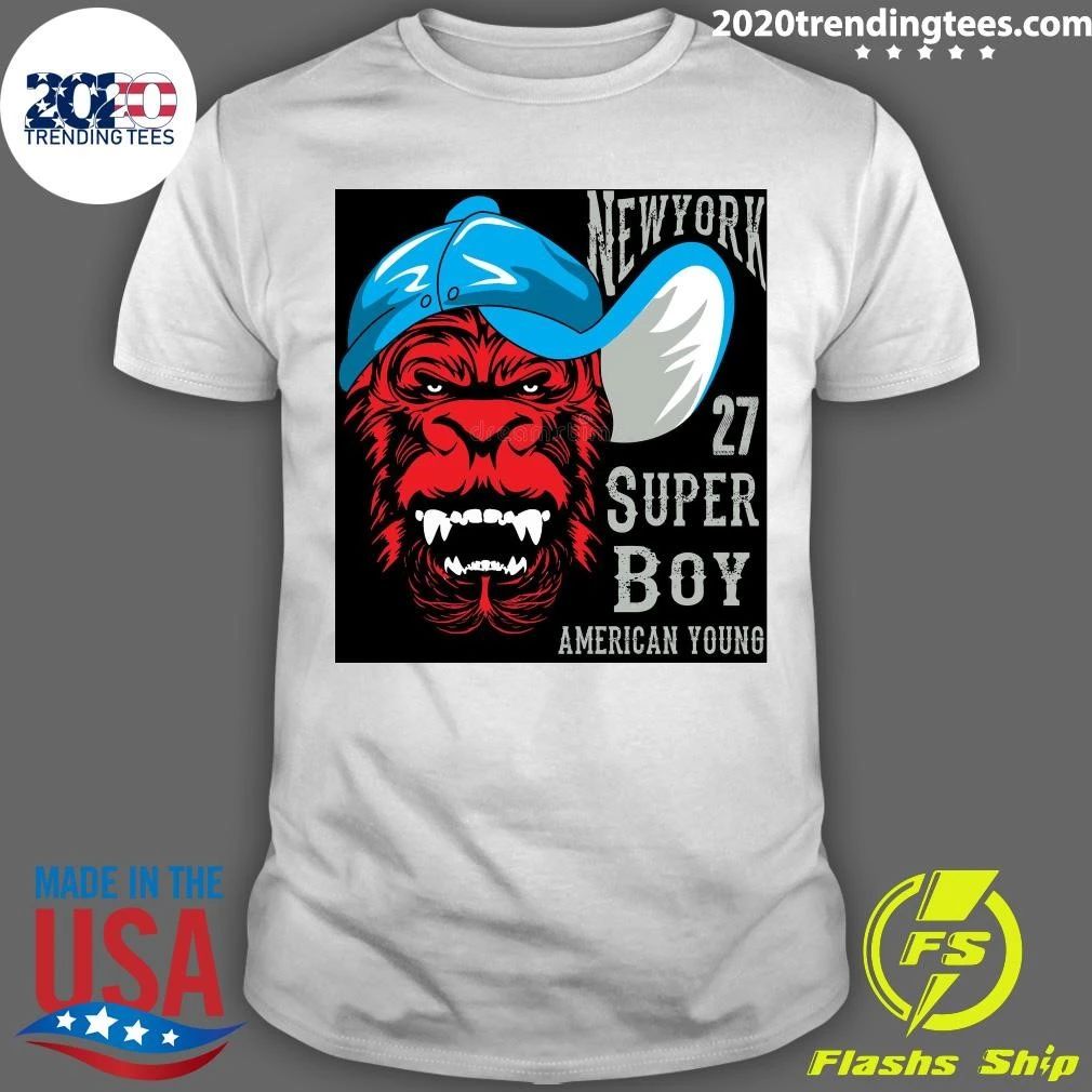 Monkey New York 27 Superboy American Young Shirt