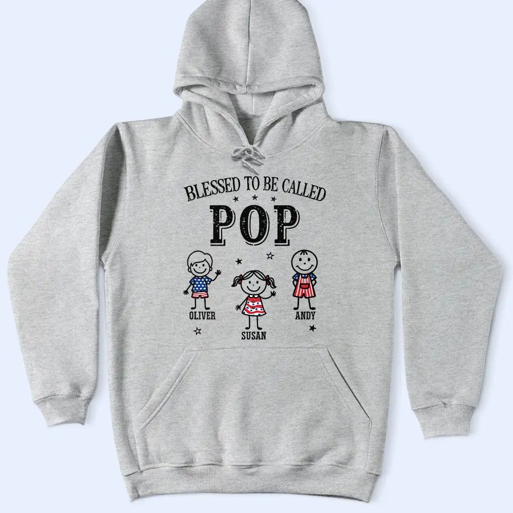 America Blessed To Be Called Papa Nana - Personalized T Shirt
