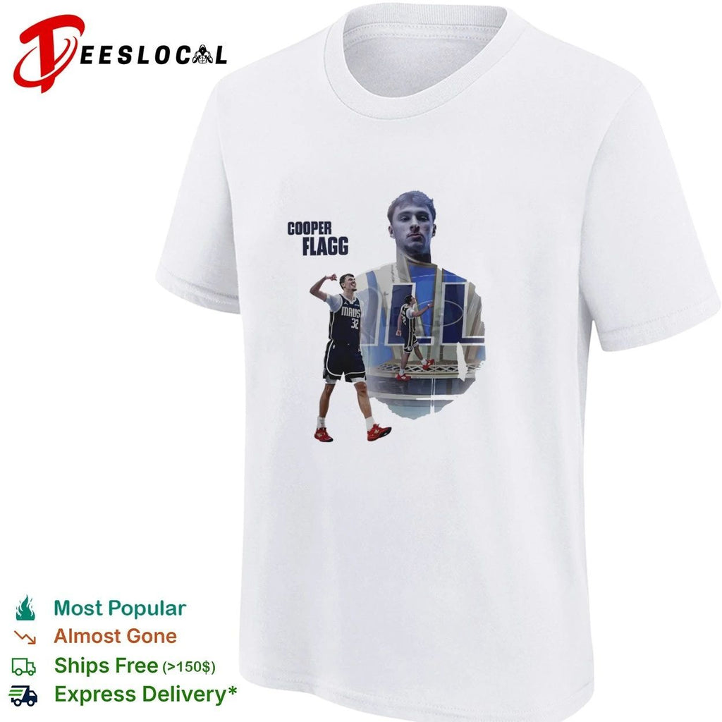 Cooper Flagg Dallas Mavericks NBA Rookie of the Year T-shirt