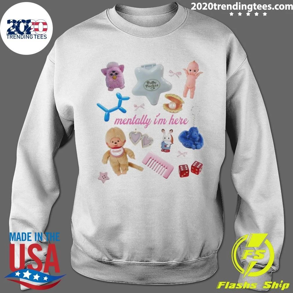 Trinkets Nostalgia Tee, Mentally I’m Here, Calico Critter Shirt