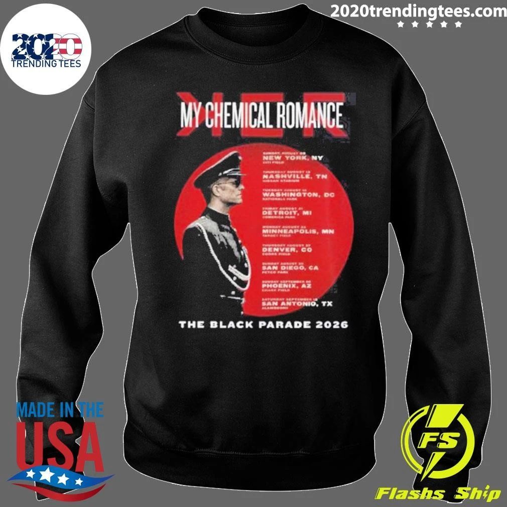 My Chemical Romance The Black Parade North America 2026 Tour Shirt