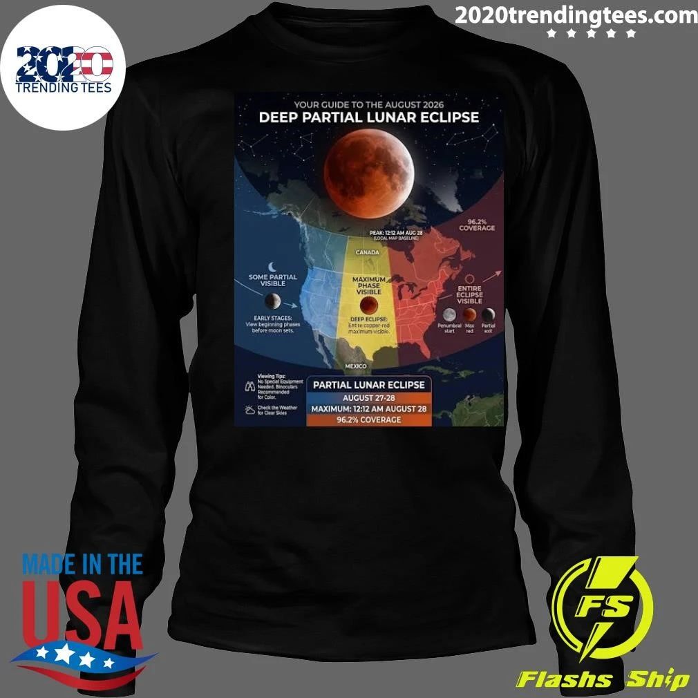 America Watches a Stunning Lunar Eclipse August 27–28, 2026 Shirt