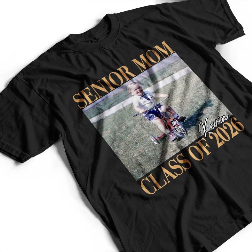 Custom Photo Senior Mom Graduation - Personalized T Shirt