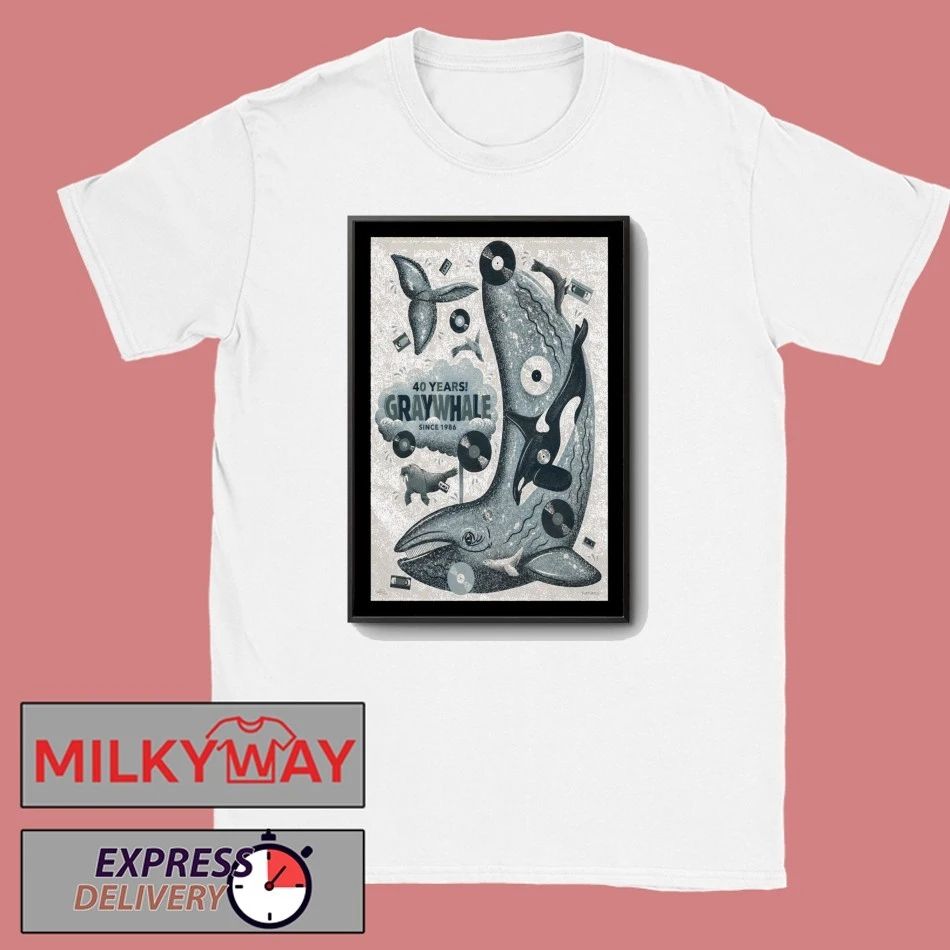 Gray Whale 40 Years 2026 Poster shirt