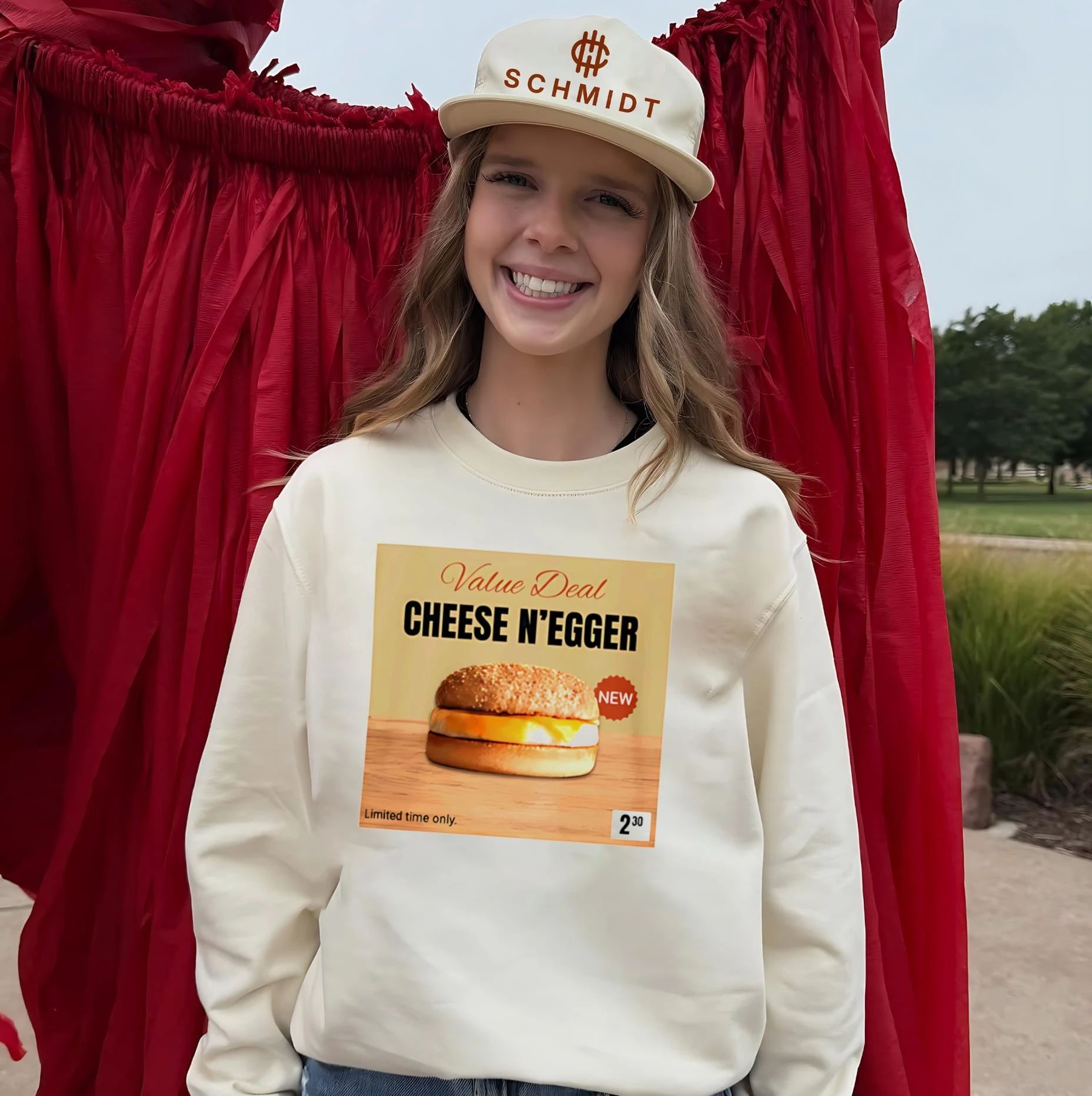 Value Deal Cheese N’Egger hamburger shirt