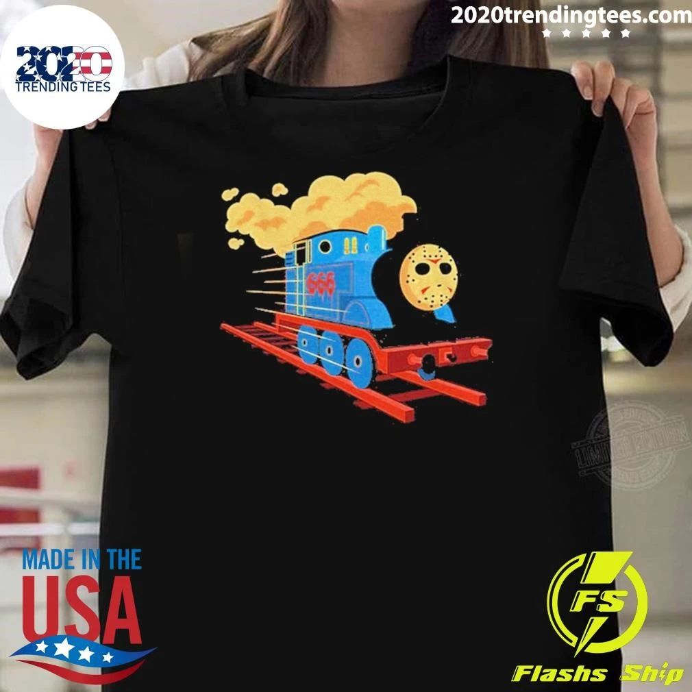 Thomas The Tank Engine Jason Voorhees Mask Railway To Hell Shirt