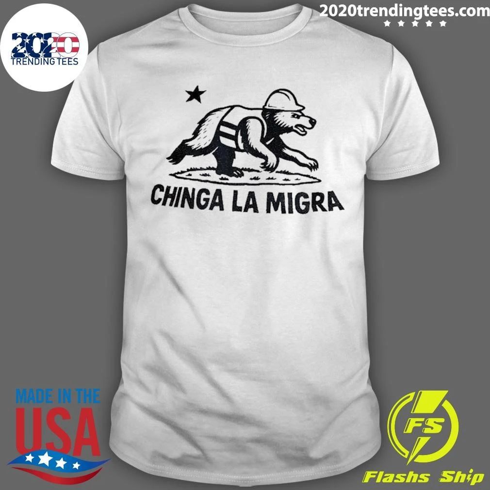 Bear Worker Chinga La Migra Political Shirt