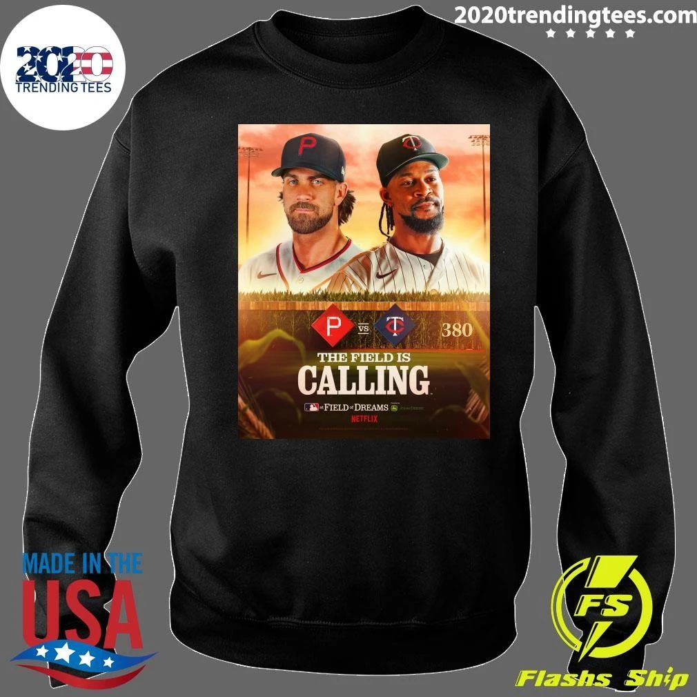 Bryce Harper of Philadelphia Phillies Vs Byron Buxton of Minnesota Twins MLB at Field of Dreams 2026 Shirt