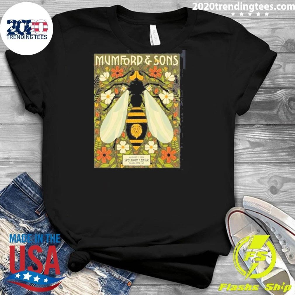 Mumford And Sons Charlotte NC At Spectrum Center On August 9 2026 Shirt