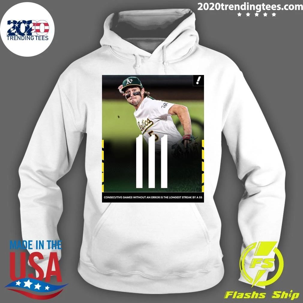 Jacob Wilson Makes Mlb History He Now Holds The Record For The Longest Errorless Streak By A Shortstop Ever 111 Games Shirt