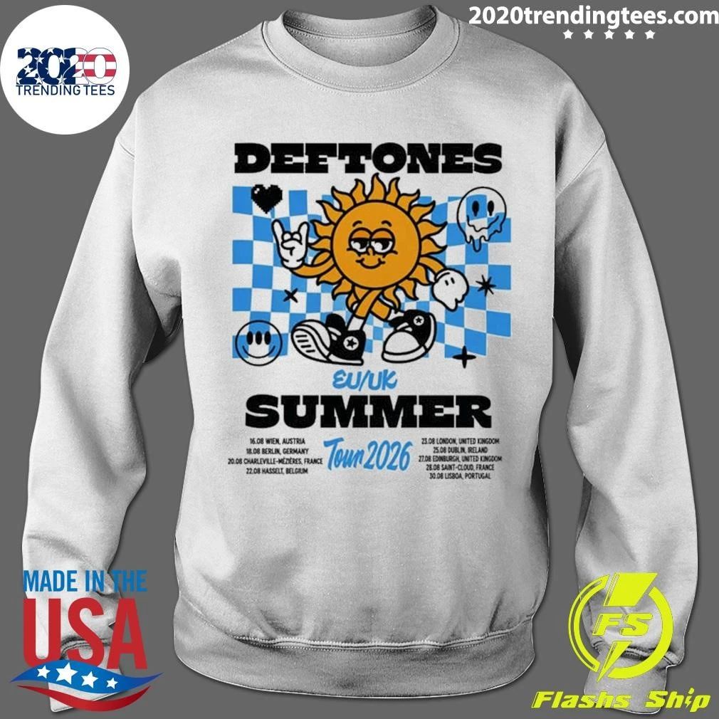 Deftones Merch EU UK Summer Tour 2026 Sun Tour Shirt