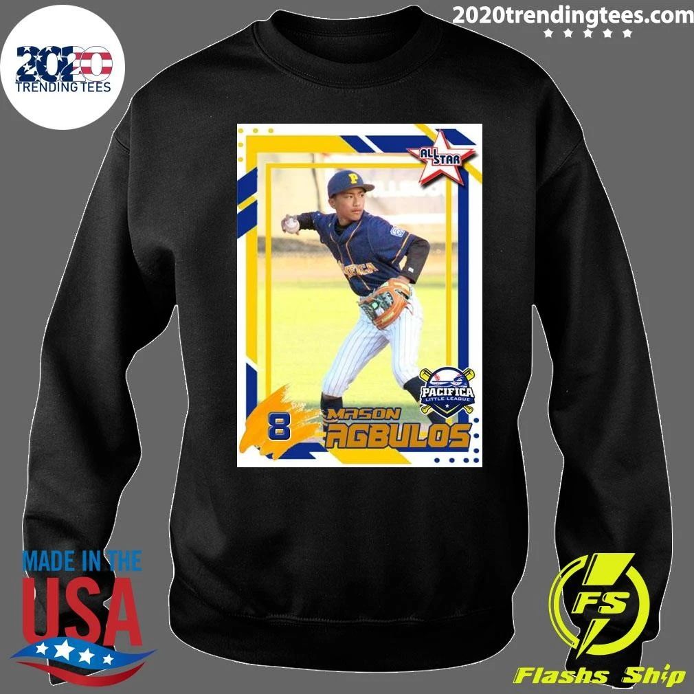 Mason Agbulos of Pacifica Little League Tee Shirt