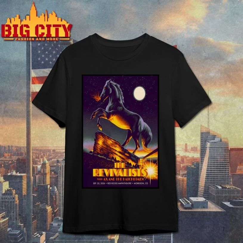 The Revivalists Sept 25 2026 Red Rocks Amphitheatre In Morrison CO Poster T-shirt