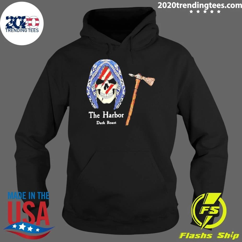 The Harbor Dark Roast Skull With Tomahawk Shirt