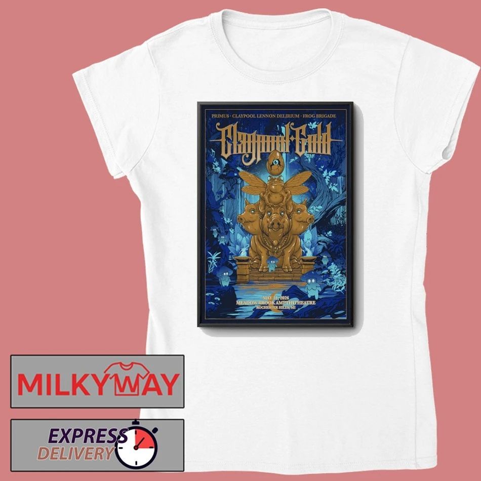 Primus May 31 2026 Meadow Brook Amphitheatre in Rochester Hills MI Poster shirt