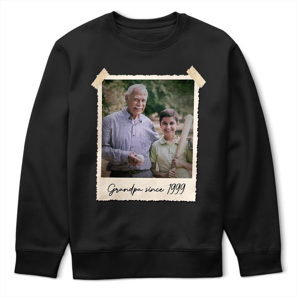 Custom Photo Vintage Photo Memory Family Dad Mom Childhood - Personalized T Shirt