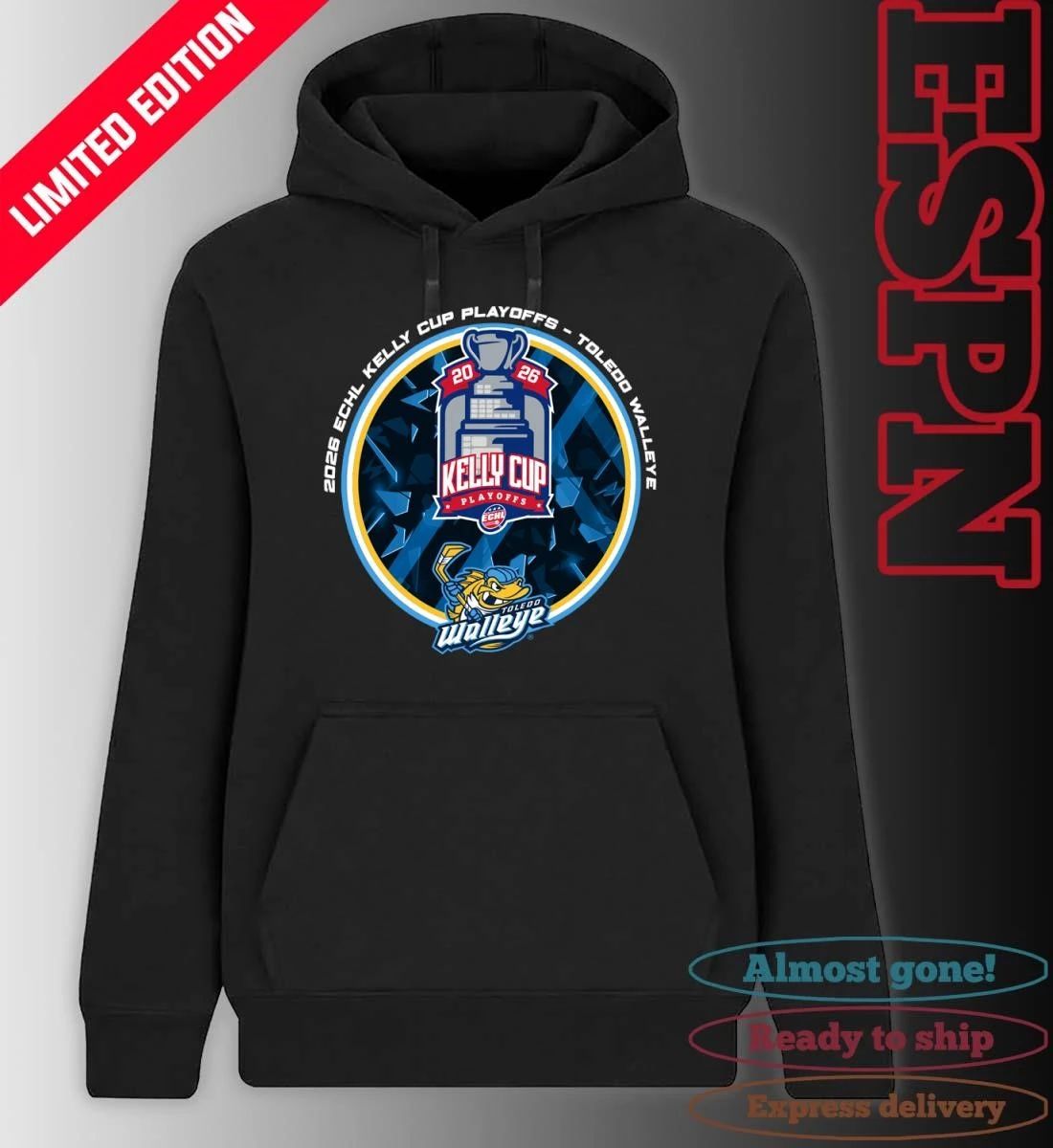 Toledo Walleye 2026 Kelly Cup Playoffs Lock Up Shirt