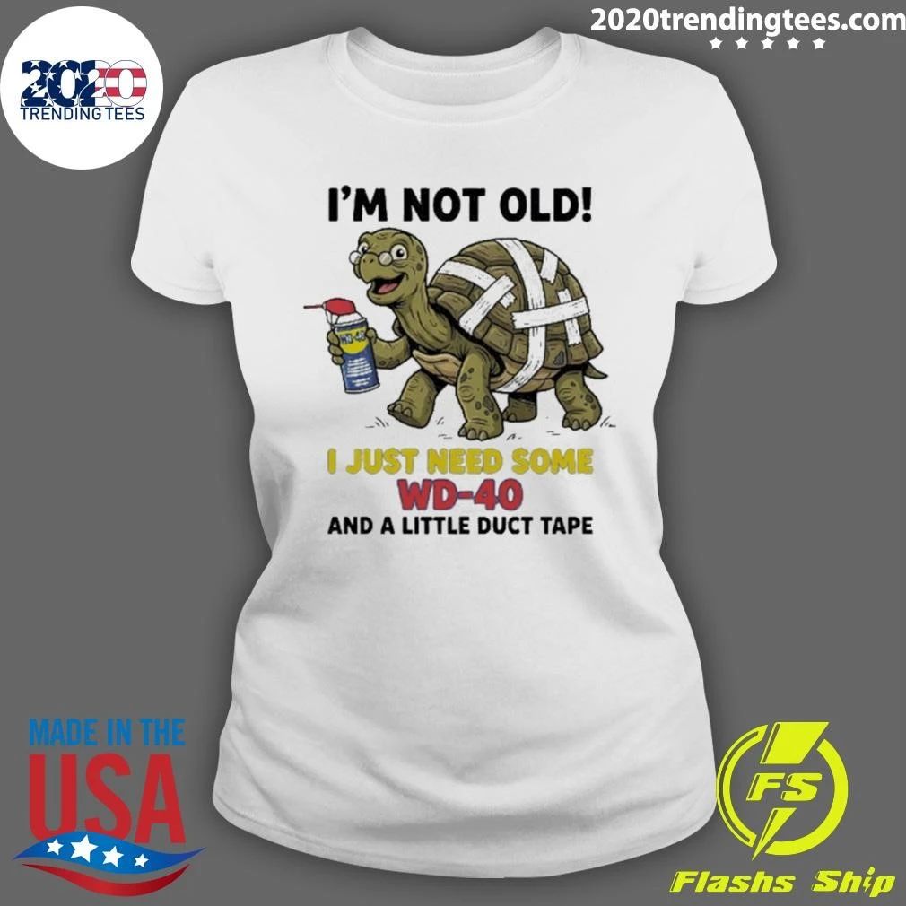 Turtle With Spectacles And Lubricant I’m Not Old I Just Need Some Wd-40 Shirt