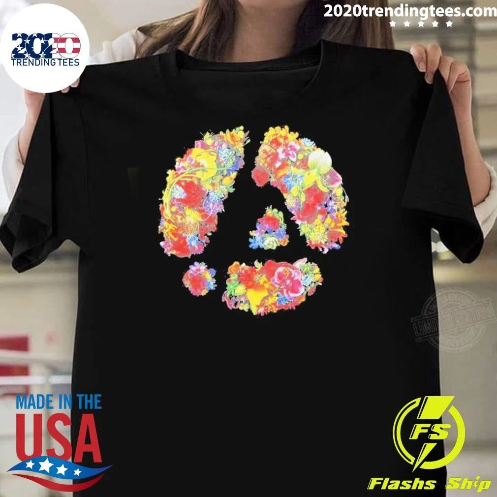 Linkin Park x Makoto Azuma Collab Merch Circle Flowers Shirt