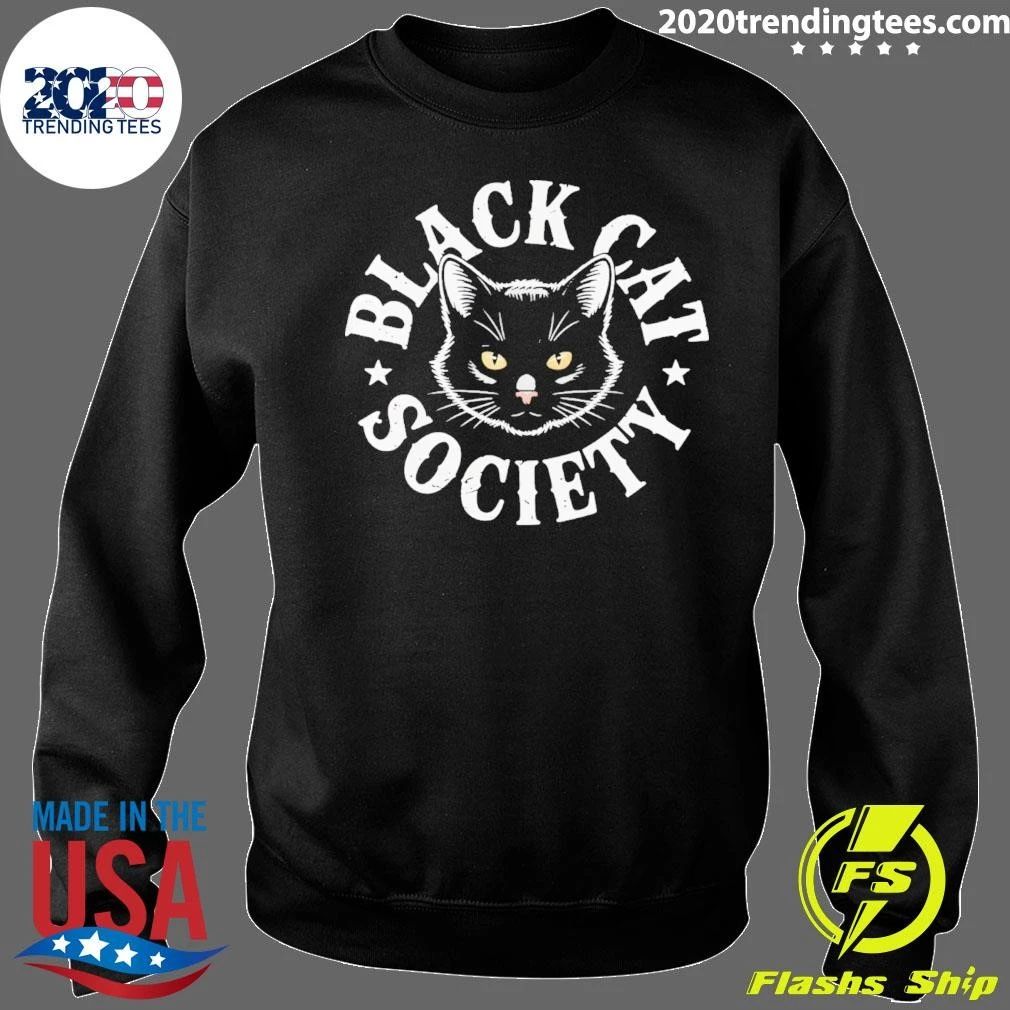 Black Cat Society Illustrated Shirt