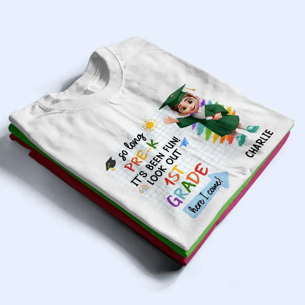 Little Grad Ready For A New Adventure - Personalized T Shirt
