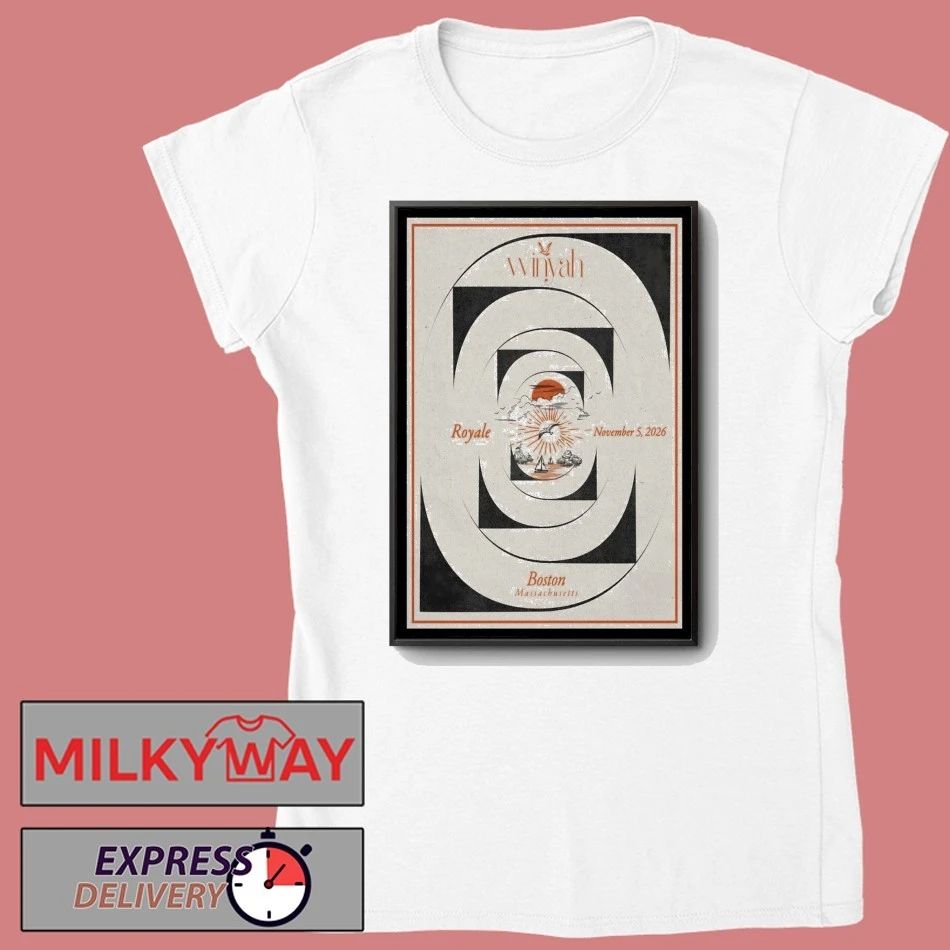 Winyah Boston MA Tour On Nov 5 2026 Poster shirt