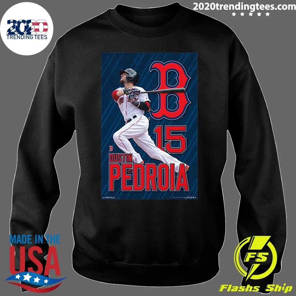 Dustin Pedroia Blast Boston Red Sox MLB Baseball Action Shirt