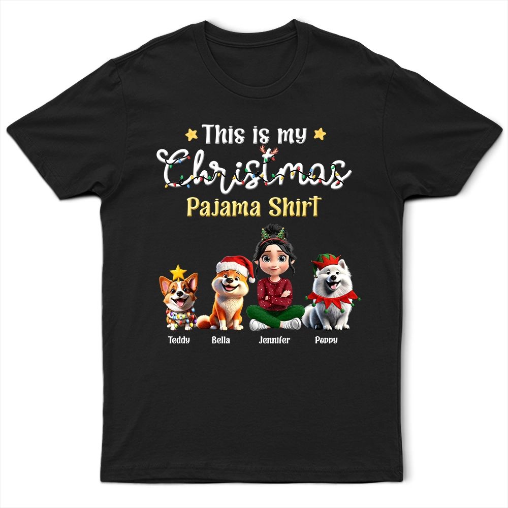 This Is My Christmas Pajama Shirt - Personalized T Shirt