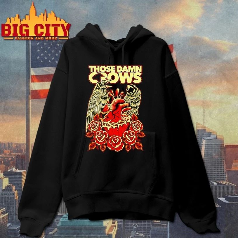 Those Damn Crows Heart & Roses Crow t-shirt