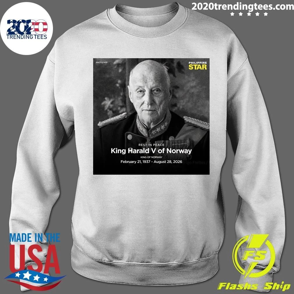 Rest In Peace King Harald V Of Norway King Of Norway February 1937 – August 2026 Shirt