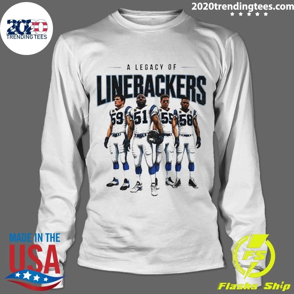 A Legacy Of Linebackers Carolina Panthers Players Luke Kuechly Sam Mills Dan Morgan Thomas Davis Shirt