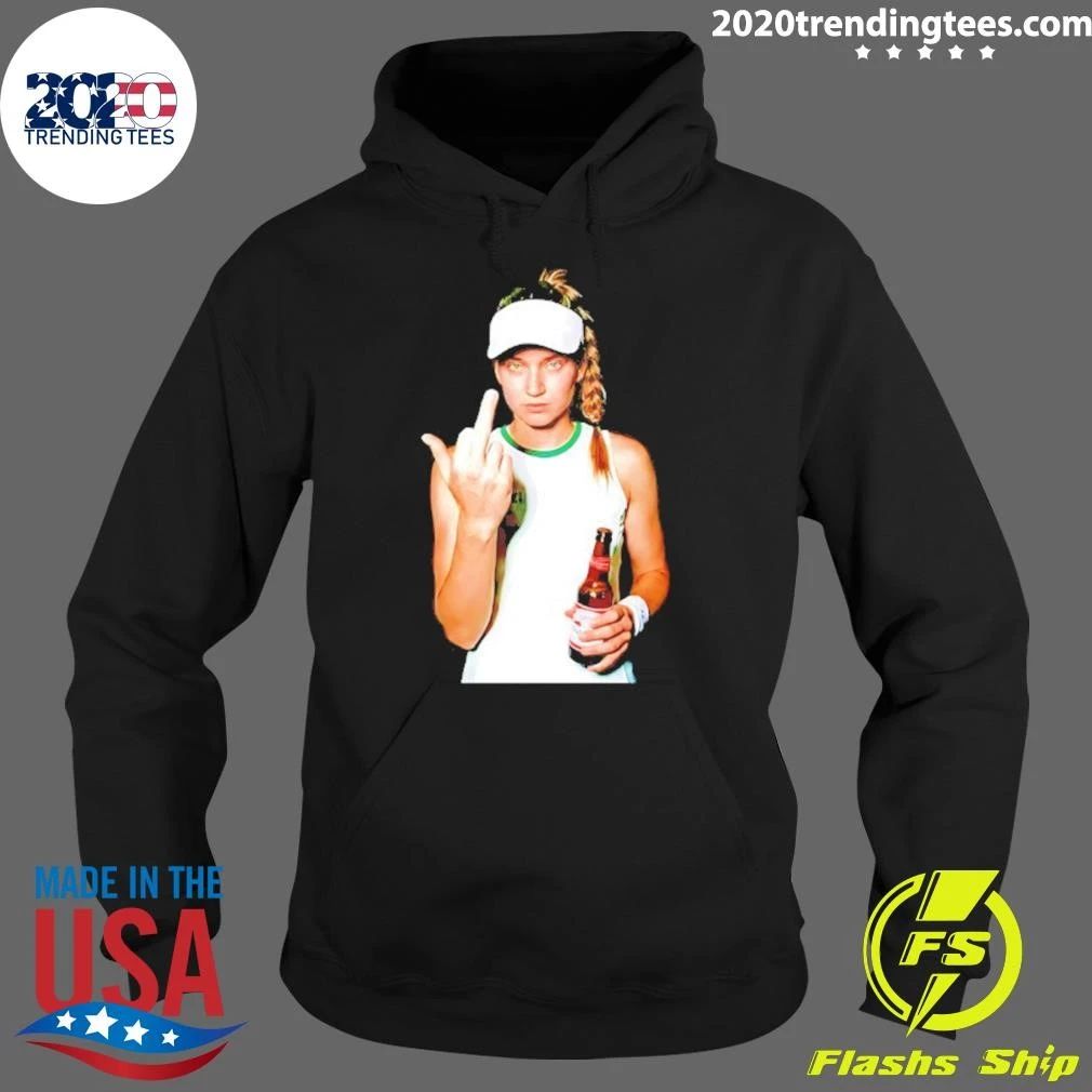 Elena Rybakina Budweiser Middle Finger And Beer Shirt