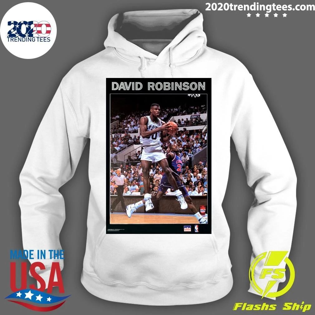 David Robinson Solid Border San Antonio Spurs NBA Action Shirt