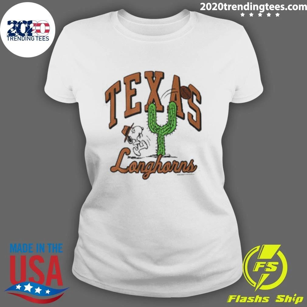 Texas Longhorns Peanuts Spike Football thru Cactus Tee Shirt
