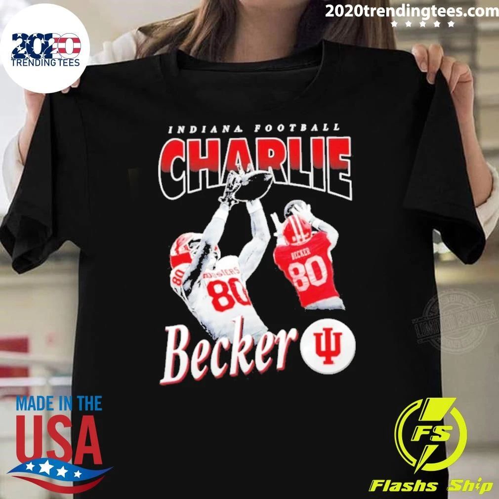 Indiana Football Charlie Becker 90s Bootleg Vintage Shirt