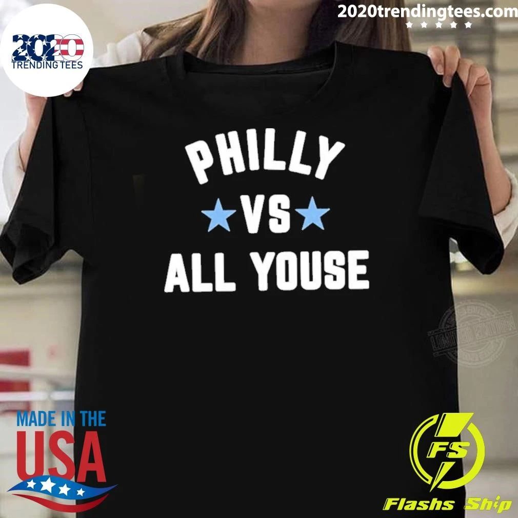 Philly vs All Youse with Two Light Blue Stars Shirt