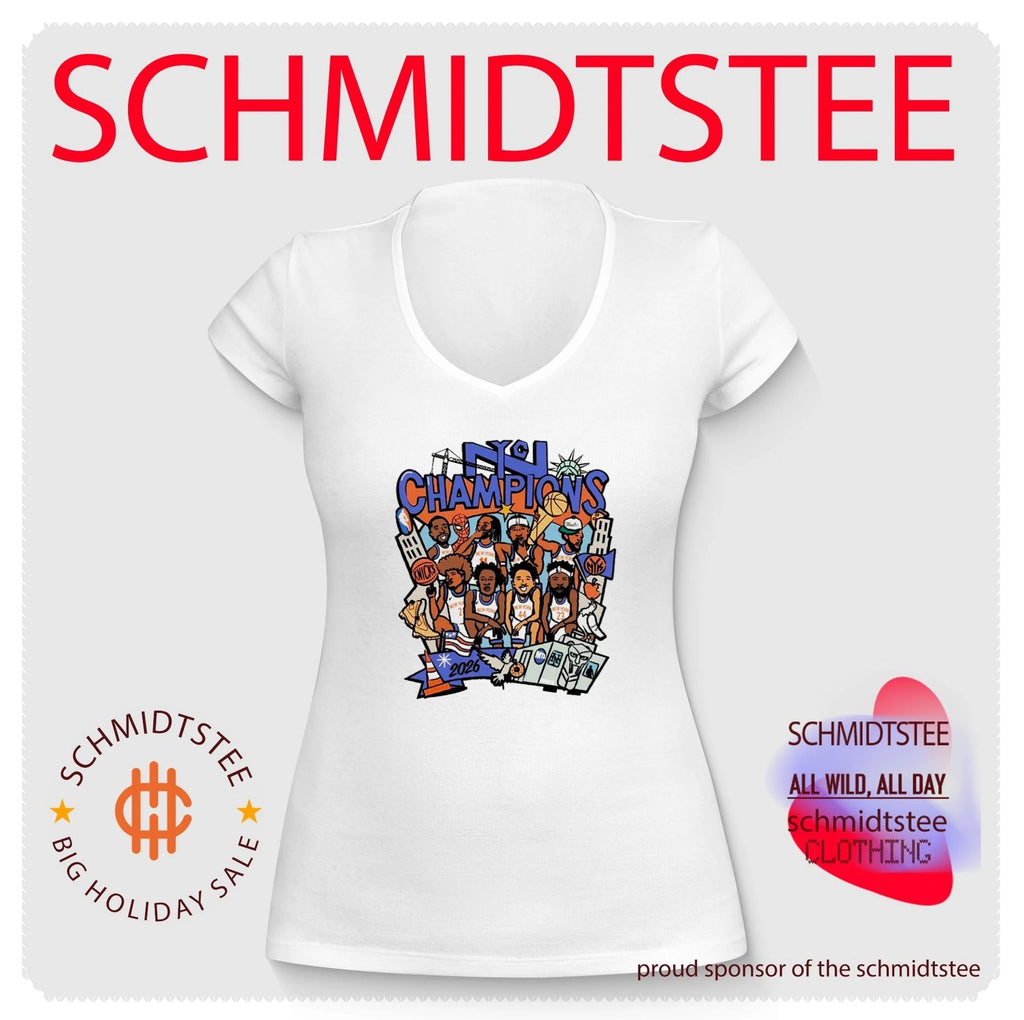 New York Knicks rookiesigns NYC Champions caricature paint shirt