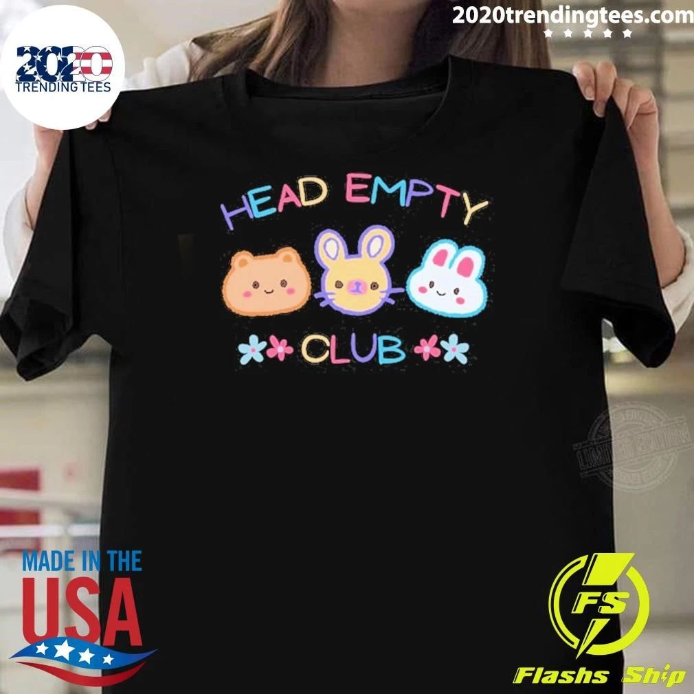Kidcore Cat Head Empty Club Shirt