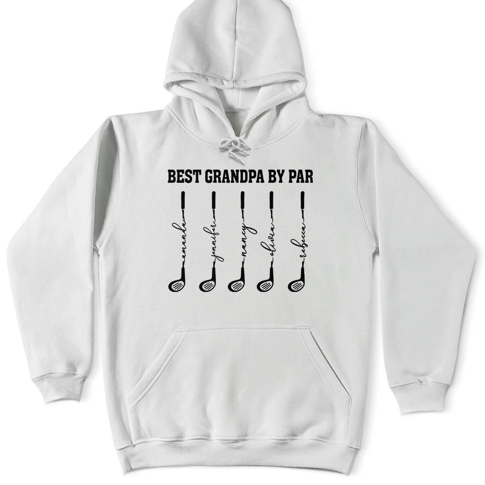 Best Dad Grandpa By Par Golf Clubs - Personalized T Shirt