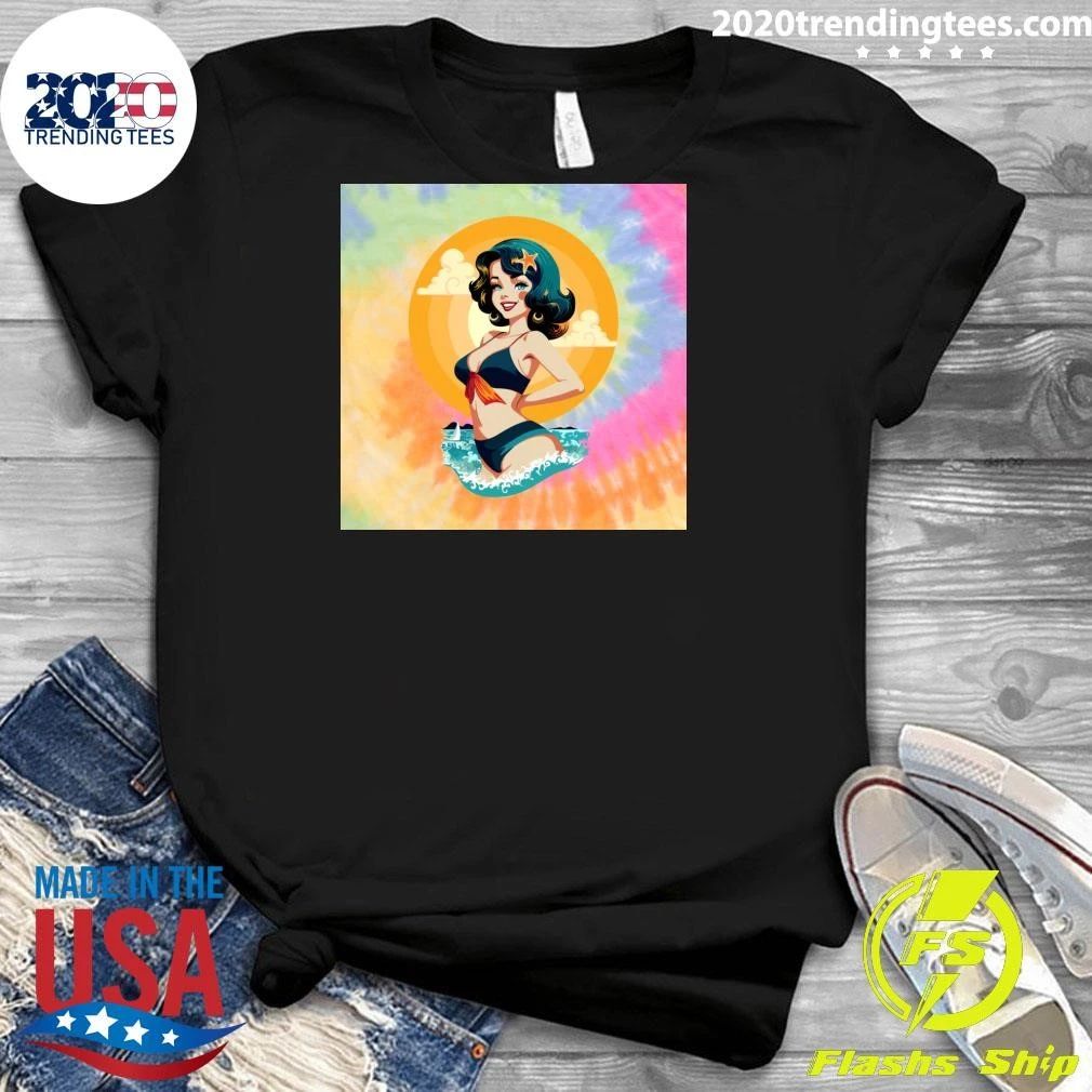 Girl Pin Up Summer Beauty Retro Shirt