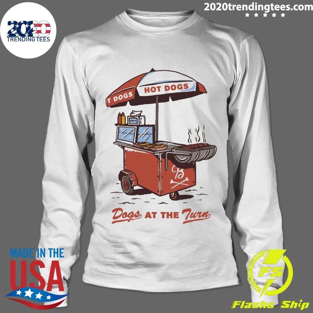 Dogs At The Turn Pocket Tee Shirt