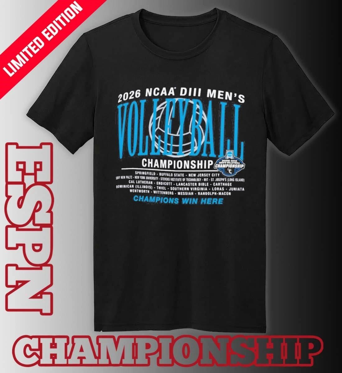 2026 NCAA DIII Men’s Volleyball 1st Round Teams Championship Shirt