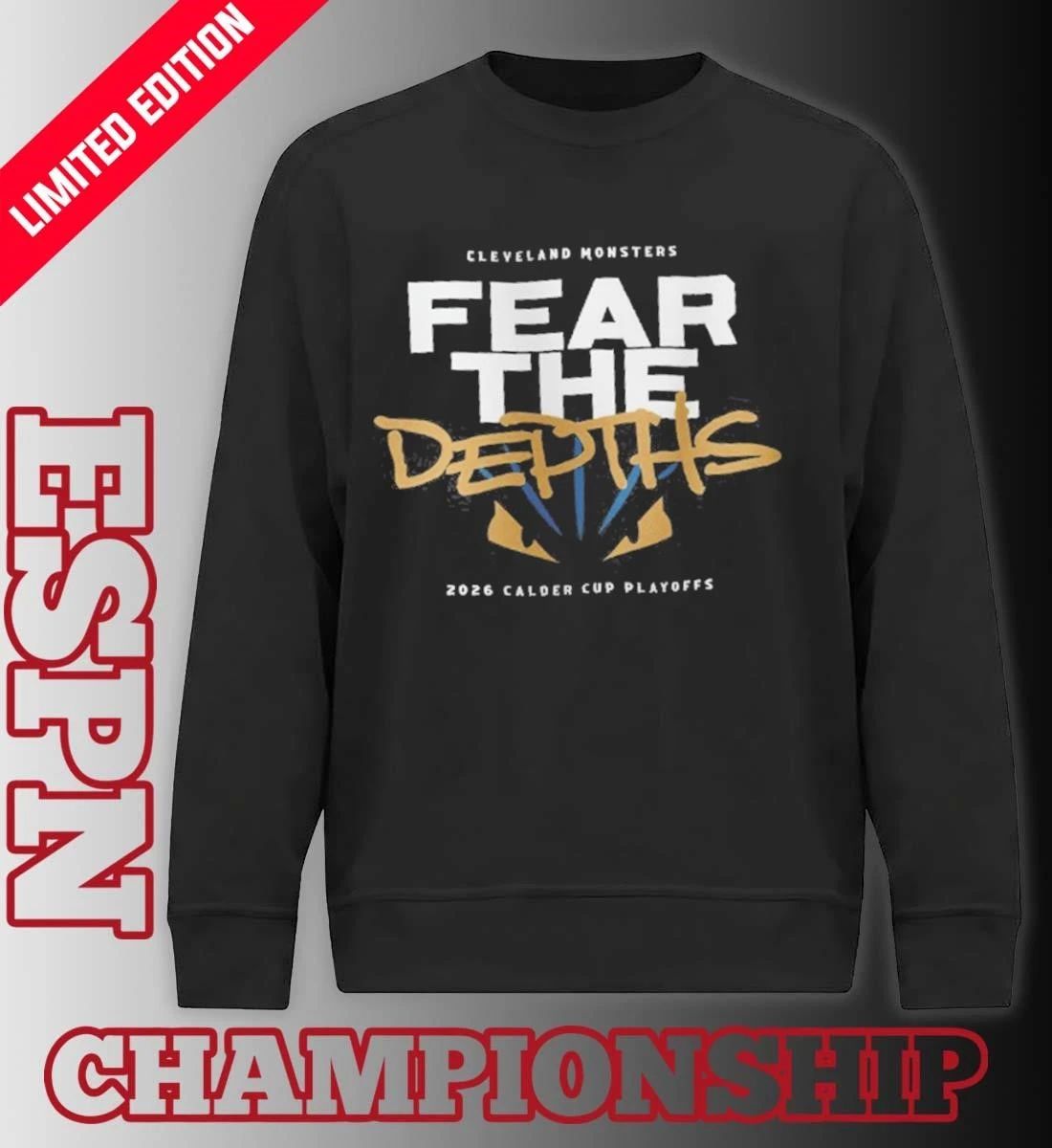 Cleveland Monsters 2026 Fear the Depths Calder Cup Playoffs Shirt