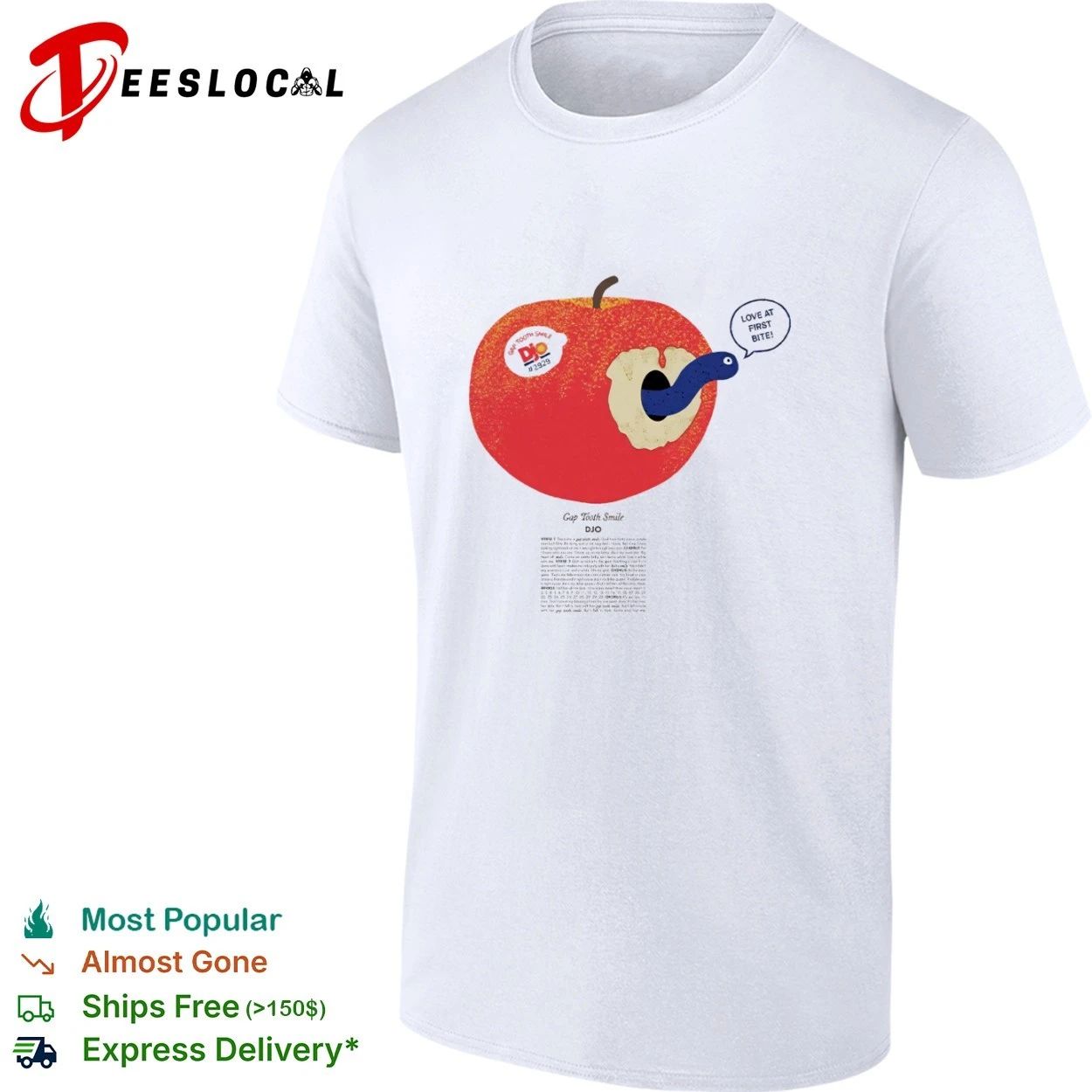 Djo Gap Tooth Smile Love at First Bite T-shirt