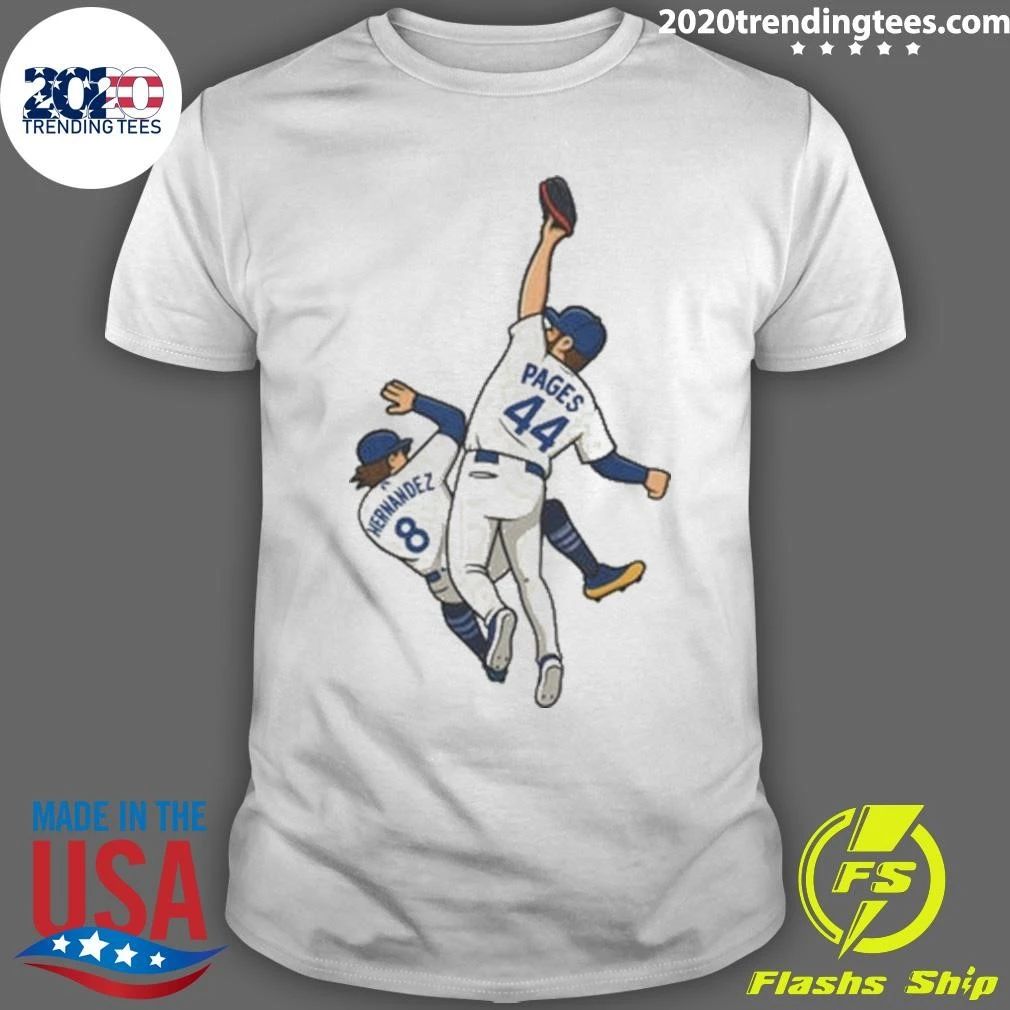 Pages Hernandez 9th inning catch World Series Baseball Tee Shirt