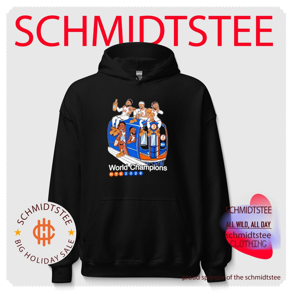 New York Knicks World Champions 2026 NYK train caricature shirt