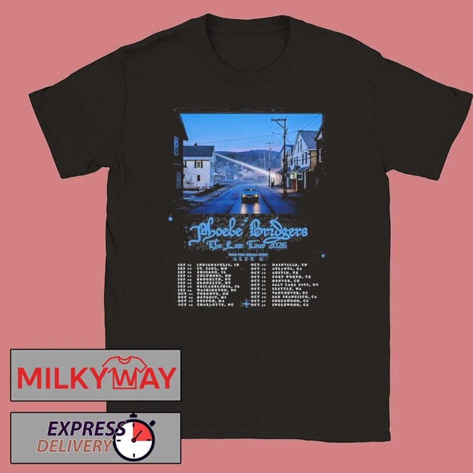 Phoebe Bridgers Sep & Oct ‘The Lost Tour’ 2026 Shirt
